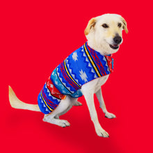 Cargar imagen en el visor de la galería, Poncho ponchos de mascotas PONCHOS DE MASCOTAS DE OTAVALO DE ECUADOR. MODELO FUEGO KiruPets www.kirupets.com