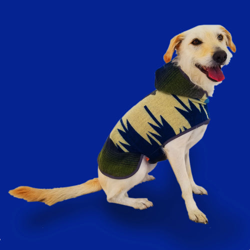 Poncho Poncho de mascotas con capucha PONCHO DE MASCOTAS CON CAPUCHA DE OTAVALO DE ECUADOR. MODELO ANDES KiruPets www.kirupets.com
