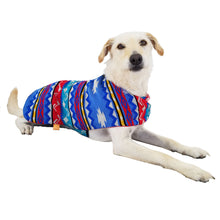 Load image into Gallery viewer, Poncho ponchos de mascotas PONCHOS DE MASCOTAS DE OTAVALO DE ECUADOR. MODELO FUEGO KiruPets www.kirupets.com
