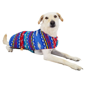 Poncho ponchos de mascotas PONCHOS DE MASCOTAS DE OTAVALO DE ECUADOR. MODELO FUEGO KiruPets www.kirupets.com