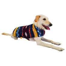 Load image into Gallery viewer, Poncho poncho de mascota PONCHO DE MASCOTA DE OTAVALO DE ECUADOR. MODELO MONTAÑA KiruPets www.kirupets.com
