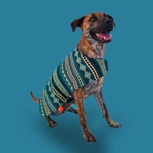 Load image into Gallery viewer, Poncho poncho para mascotas de Otavalo PONCHO PARA MASCOTAS DE OTAVALO EN ECUADOR. MODELO CLÁSICO FUCSIA KiruPets www.kirupets.com
